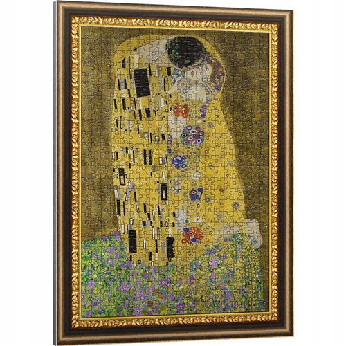 Trefl Puzzelrama 500 Stukjes: De Kus van Gustav Klimt - Ingelijst