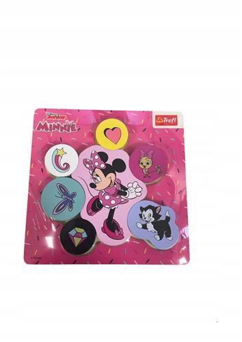 Trefl Minnie Mouse Houten Blokken - Disney Junior