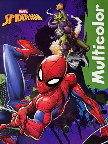 Multicolor - Kleurboek - Spider-Man - 32 Pagina's - 17 Kleurplaten en 17 Voorbeelden - Voor Kinderen - Uitermate Geschikt voor Kleurpotloden en Wasco