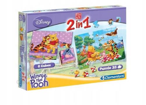 Clementoni 11675 Kubu Puchatek Puzzle i Klocki