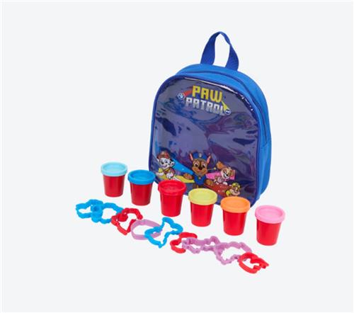 Paw Patrol Rugtas met Klei  Okidoki Dough Kleiset met 6 Potjes & 10 Vormpjes  Creatieve Speelset voor Kinderen