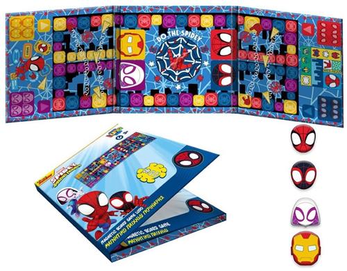 Spider-Man opvouwbaar magnetisch bordspel Ludo 17,5 Ã— 17,5 Ã— 20 cm