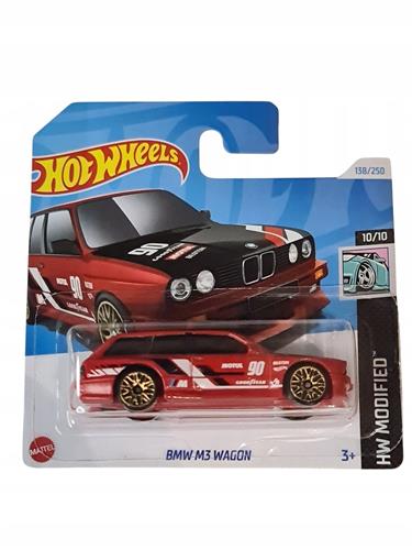 Hot Wheels BMW M3 Wagon Schaal 1:64 - Rood Metalen Model