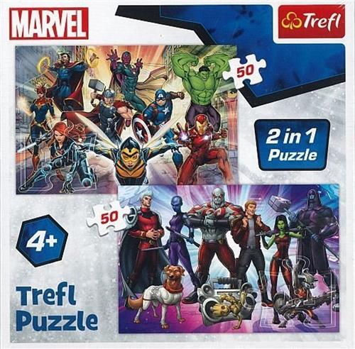 Marvel Avengers 2-in-1 Puzzel 100 Stuk - Trefl