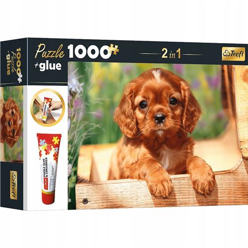 Trefl Puzzel Little Puppy 1000 stukjes + Lijm