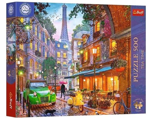 Trefl Puzzel 500 Stuk: Tea Time Parijse Koffiehuis