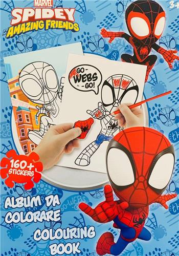 Marvel kleurboek met stickers - Spidey - Stickerboek - spiderman - spiderman speelgoed - Knutselen meisjes - Knutselen jongens - Knutselen voor kinderen - Kleurboek jongens - Sticker