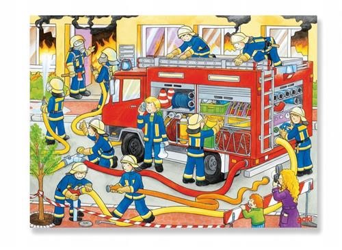 Houten Brandweer Puzzel 48 Stukjes - Educatief en Leerzaam Speelgoed 3+