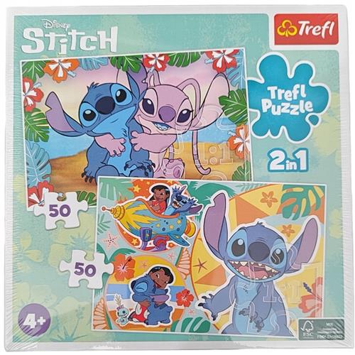 Trefl Puzzel 2x50 Stukjes Disney Stitch