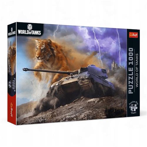 Trefl puzzel van 1000 stukjes: World of Tanks Tygrys II - Premium Kwaliteit