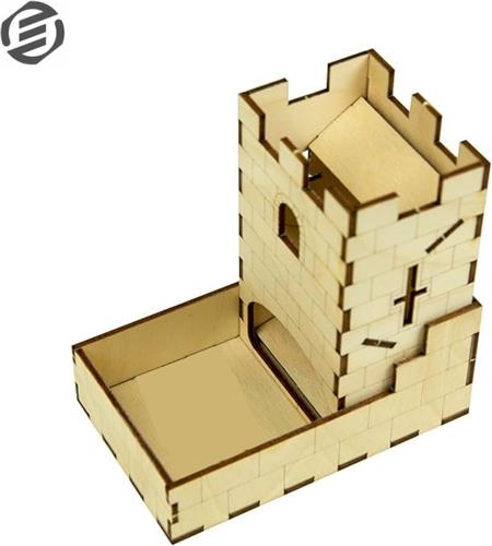 Equivera Dice Tower - Dice Tray - Dobbeltoren - Dobbelsteen Toren - Geschikt Voor Dobbelspellen - Geschikt Voor Dungeons and Dragons