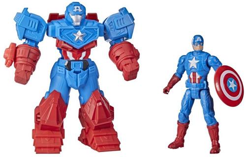 Hasbro Avengers Mech Strike Captain America, 4 jaar, Blauw, Rood, 2 stuk(s)