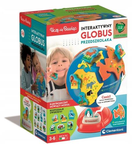 Clementoni Interactieve Wereldbol voor Kleuters - Lees in Speel