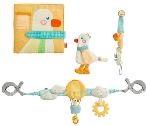 Haba baby speelset gans 4-in-1 - baby speelgoed set.