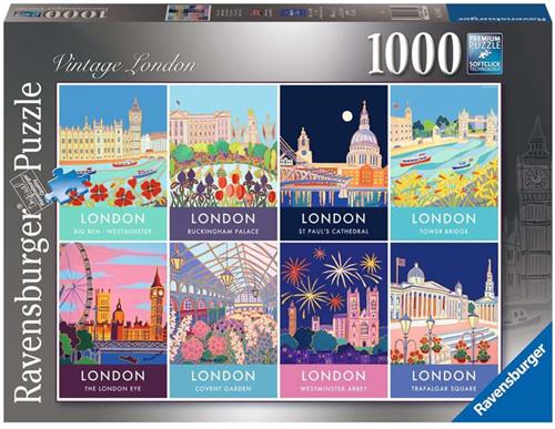 Puzzle 1000 Vintage Londyn - Puzzel 1000 Vintage Londen