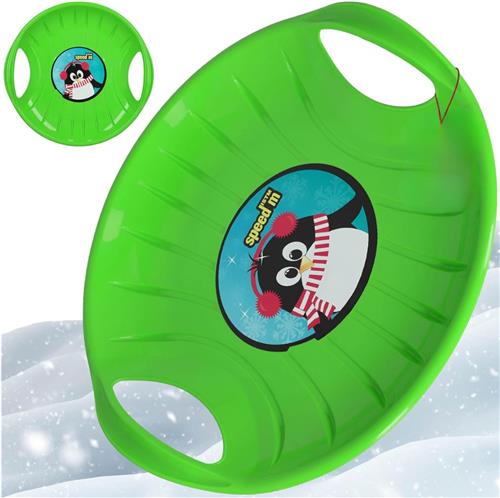 Goodivery Â® Slee met schuifschijf Ã¸ 60 cm, bodemschuif met handvatten, geschikt voor kinderen en volwassenen, bobslee, kinderslee, plastic, blauw. 60 x 10 cm ,Roze