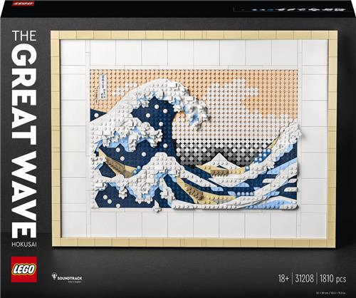 LEGO Art Hokusai  De grote golf, 3D Wanddecoratie Knutselpakket voor Volwassenen - 31208