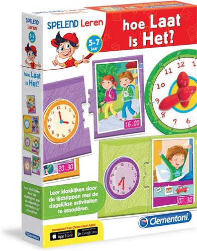 Clementoni - Spelend Leren - Leerspel Hoe Laat Is Het? - Educatief spel