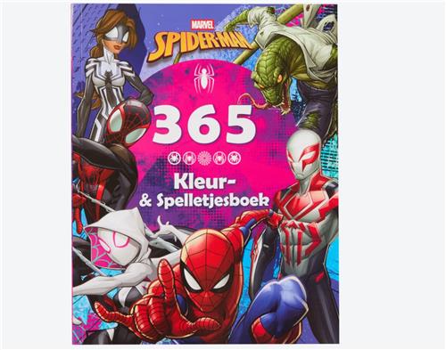 365 Kleurboek en spelletjesboek Marvel Spiderman