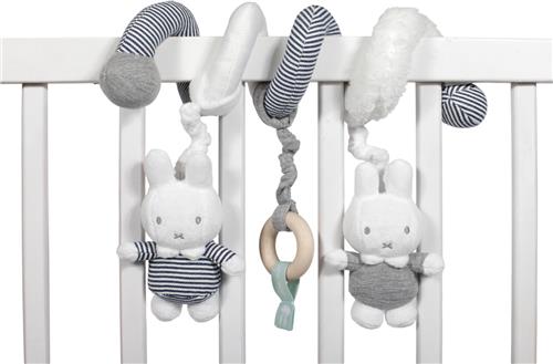 Nijntje Boxspiraal Abc-serie Pluche Junior 24 Cm Wit/grijs