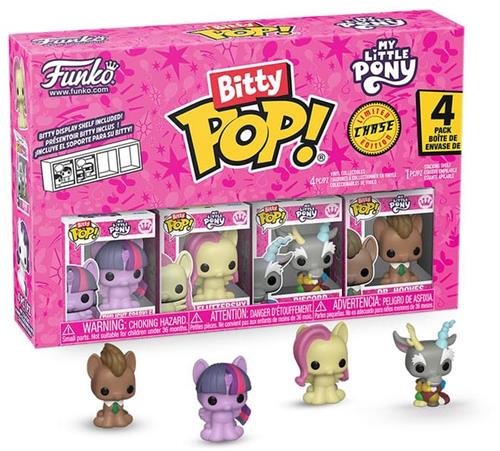 Funko Bitty Pop! - My Little Pony - Twilight Sparkle - Fluttershy - Discord - Dr. Hooves - 4-pack