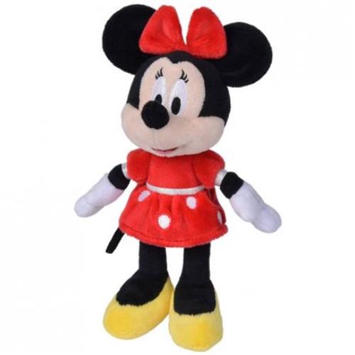 Minnie Mouse (Rood) Disney Pluche Knuffel 20 cm - Speelgoed Knuffels voor Kinderen Jongens Meisjes - Mickey Mouse, Katrien Daisy, Goofy, Donald Duck, Pluto
