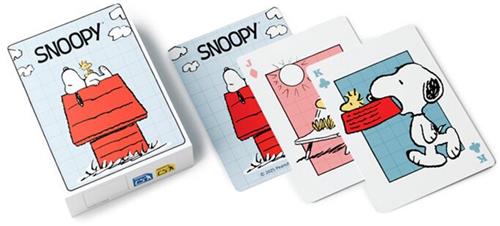 Speelkaarten/Kaartspel - Peanuts Snoopy & Woodstock Thema - 9x6,5cm