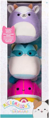 MicroMallows by Squishmallows - 3 Pack Plush - (Tia, Mariska, Louden)