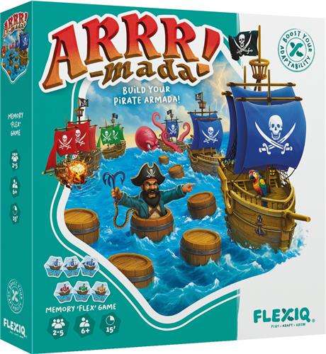Arrr-Mada - Bordspel - Piraten - Strategie & Geheugen - Nederlandstalig spel voor het hele gezin