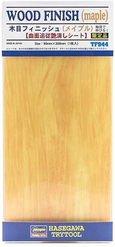 Hasegawa Modelbouwdecoratie - 71944 TF944 Wood Finsh Maple - Foil - 90x200mm Folie
