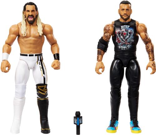 Mattel WWE Main Event Showdown Action Figuur CM Punk vs Seth Freakin Rollins 2-Pack 15 cm Action Figuur