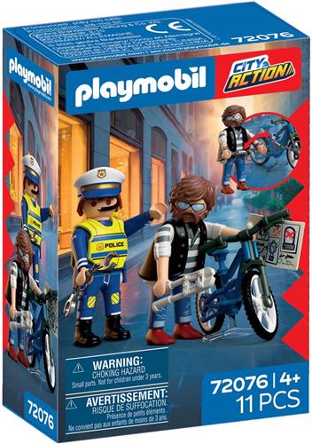 Playmobil 72076, Politieagent en crimineel, Actie/avontuur, 4 jaar, Meerkleurig, Kunststof