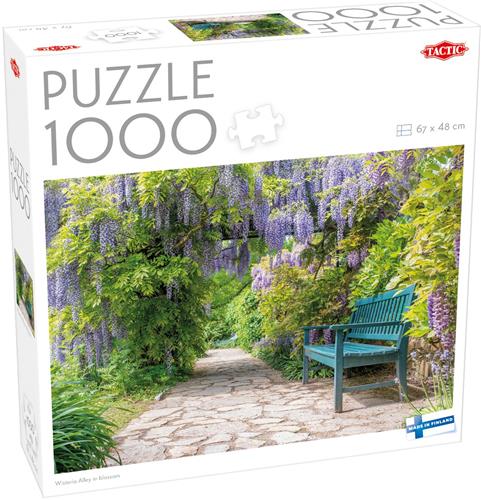 Puzzle 1000 Wisteria Alley in blossom - Puzzel 1000 Wisteria Alley in bloei