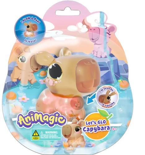 Goliath knuffel Animagic Let's Go Capybara - interactief speelgoed.