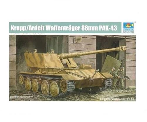Trumpeter 01587 Krupp/Ardelt WaffentrÃ¤ger 88 mm PAK-43  1:35 Plastic Modelbouwkit