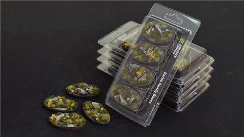 Highland Bases Pre-Painted (4x 60mm Oval)