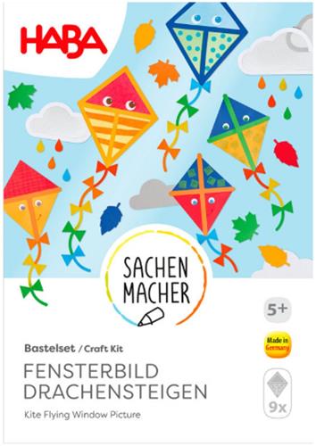 Haba knutselpakketje raamdecoratie vliegers die vliegen - 5+