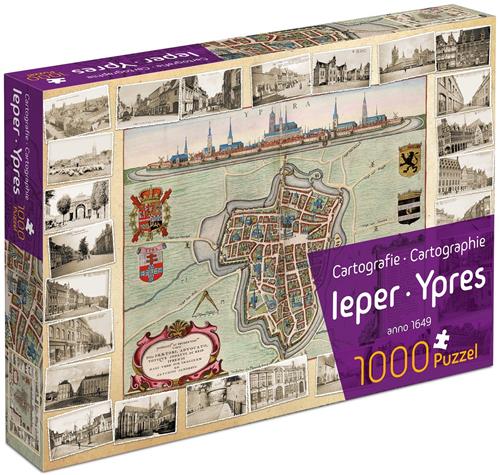 Tucker's Fun Factory puzzel Cartografie Ieper 1000 stukjes legpuzzel.
