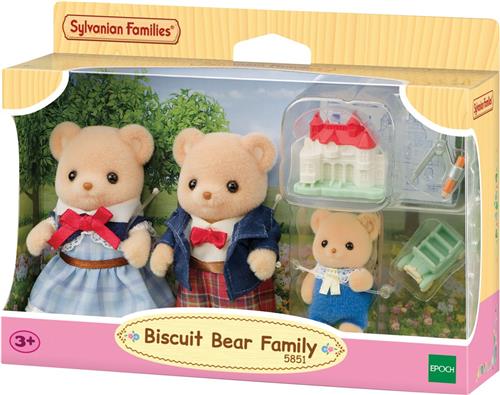 Sylvanian Families 5851 Familie Biscuit beer- extra fluffy zacht