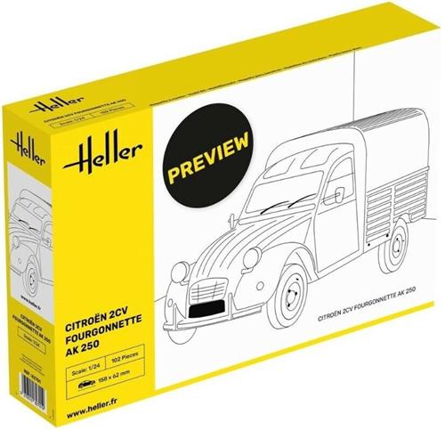 Heller - 1/24 CITROEN 2CV FOURGONETTE AK 250 (9/23) * - modelbouwsets, hobbybouwspeelgoed voor kinderen, modelverf en accessoires