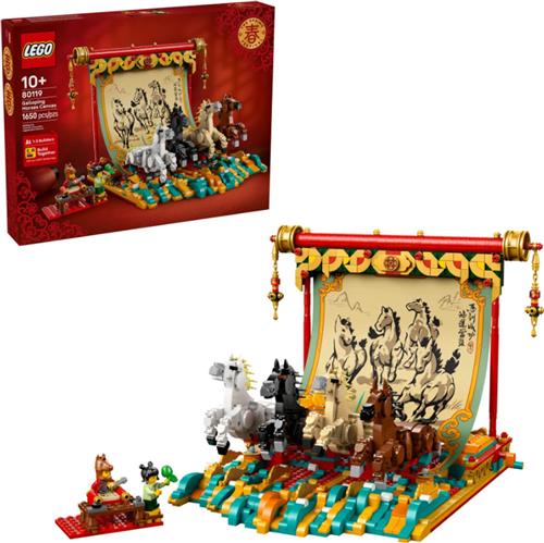 LEGO Chinees Nieuwjaar 80119 - Display met galopperende paarden