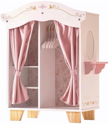 Robotime - ROBUD Houten Poppenkast Kledingkast - Educatief Speelgoed voor Meisjes - Kinderkamer Decoratiespeelgoed