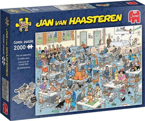 Jan van Haasteren - De Kattenshow - 2000 stukjes puzzel - Legpuzzel