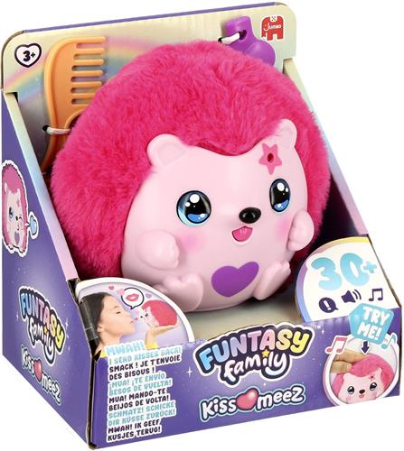 Jumbo - Funtasy Family - Kiss-meez Egel - Interactieve knuffel - Plush - Vanaf 3 jaar