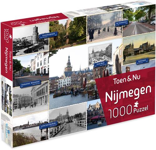 Toen & Nu Puzzel - Nijmegen (door fotograaf Robert Mulder) - 1000 stukjes - Tucker's Fun Factory Legpuzzels