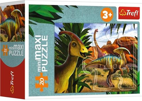 Puzzel 20 miniMaxi Ontdek de wereld van de dinosauriÃ«rs 2 TREFL - Puzzel met 20 stukken