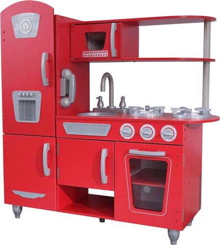 KidKraft Vintage look Houten Kinderkeuken Rood
