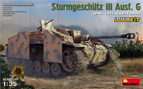 Miniart - 1/35 Stug Iii Ausf. G April 1943 Alkett Prod. (?/22) *min35338 - modelbouwsets, hobbybouwspeelgoed voor kinderen, modelverf en accessoires