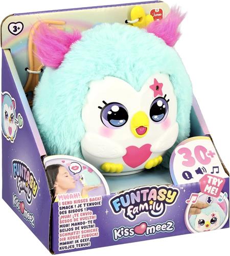 Jumbo - Funtasy Family - Kiss-meez Uil - Interactieve knuffel - Plush - Vanaf 3 jaar