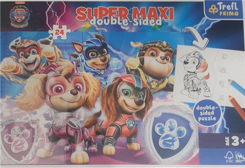 Puzzle Super Maxi Psia druyna w akcji 24 - Puzzel Super Maxi Hondenteam in actie 24